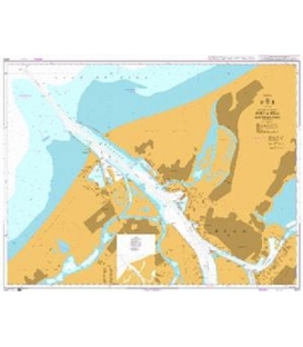 British Admiralty Nautical Chart 2972 Port of Riga Northern Part