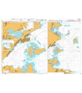 British Admiralty Nautical Chart 956 Gävle and Approaches