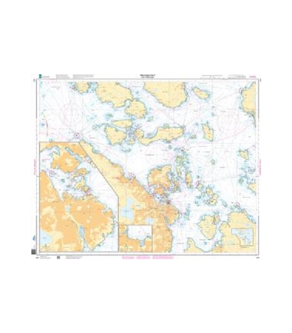 Norwegian Nautical Chart 455 Stavanger havn med innseilinger