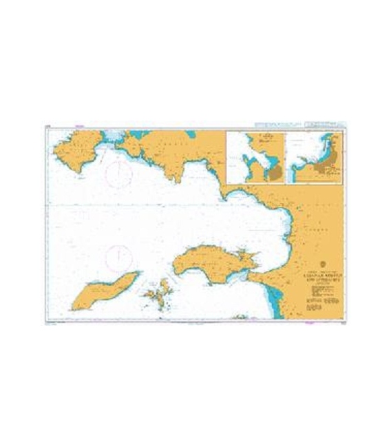 British Admiralty Nautical Chart 1057 Kusadasi Korfezi and Approaches