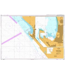 British Admiralty Nautical Chart 3290 Approaches to Pointe Noire