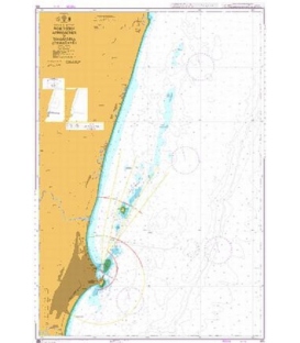 British Admiralty Nautical Chart 695 Northern Approaches to Toamasina (Tamatave)