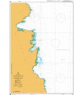 British Admiralty Nautical Chart 4496 Arangasa Island to Lambajon Point