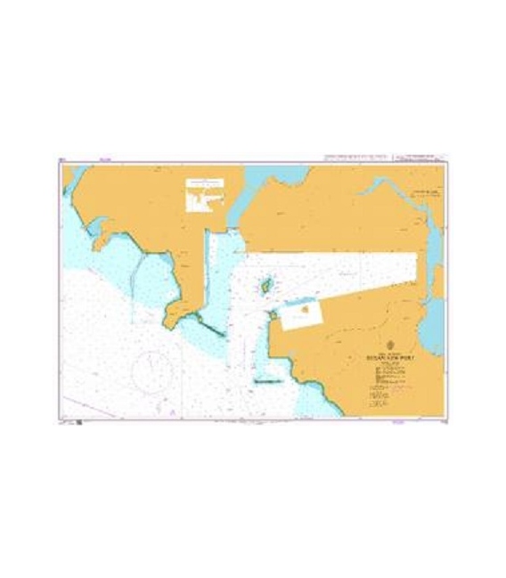 British Admiralty Nautical Chart 1163 Busan New Port
