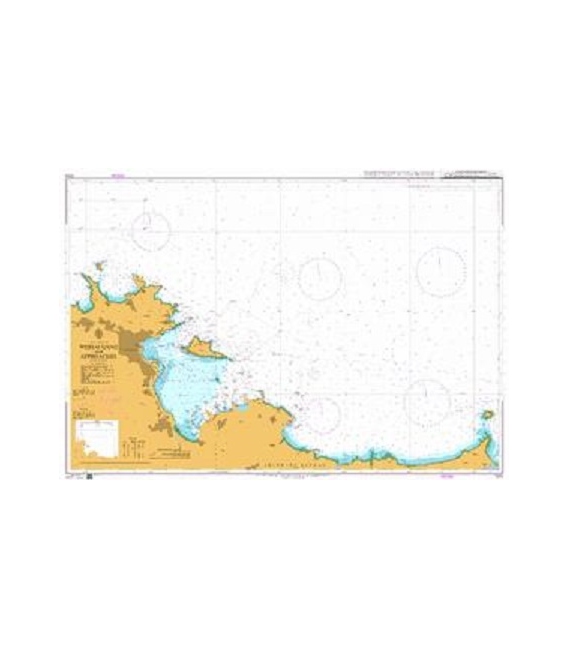 British Admiralty Nautical Chart 1316 Weihai Gang and Approaches