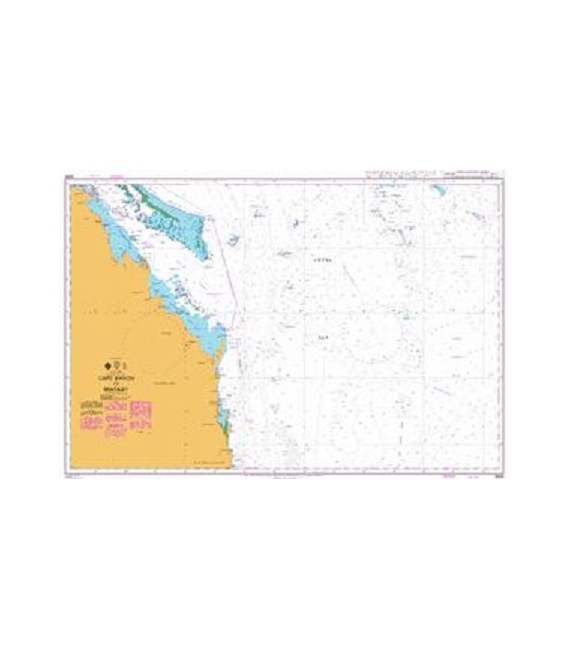 British Admiralty Australian Nautical Chart 4635 Cape Byron to Mackay