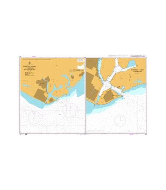 British Admiralty Nautical Chart 655 Puerto Lazaro Cardenas and Approaches