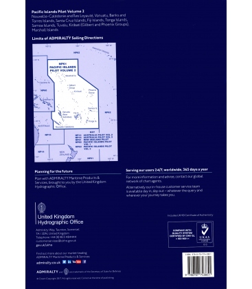 Admiralty Sailing Directions NP61 Pacific Islands Pilot, Vol. 2, 13th Edition 2017