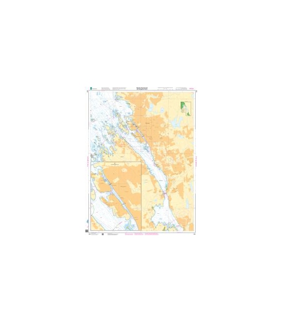 Norwegian Nautical Chart 469 Nordre Karmsund med Haugesund havn