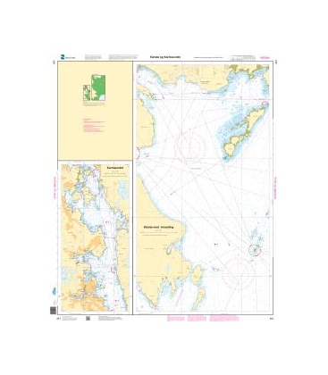 Norwegian Nautical Chart 491 Kårstø og Karmsundet