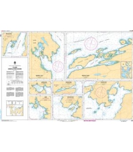 Canadian Nautical Chart 3554 Plans Desolation Sound