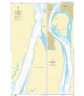 British Admiralty Nautical Chart 512 Río Guayas and Guayaquil