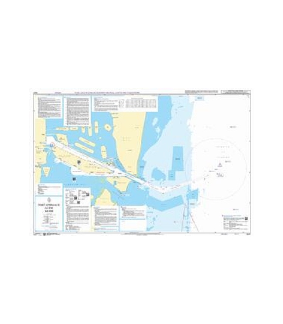 British Admiralty Nautical Chart 8227 Port Approach Guide Miami