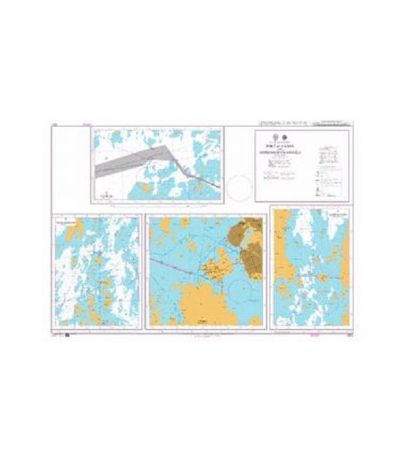 British Admiralty Nautical Chart 2612 Finland - Gulf of Bothnia, Port of Vaasa and Approach Channels