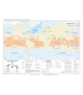 International Load Line Zones and Areas Map, 16th Edition 2019