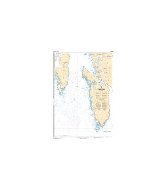 Canadian Nautical Chart 3980 Laredo Sound