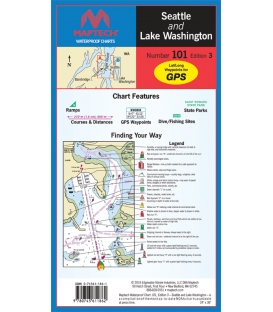 Maptech - Seattle and Lake Washington Waterproof Chart