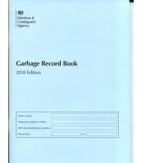 Garbage Record Book 3rd Edition 2018