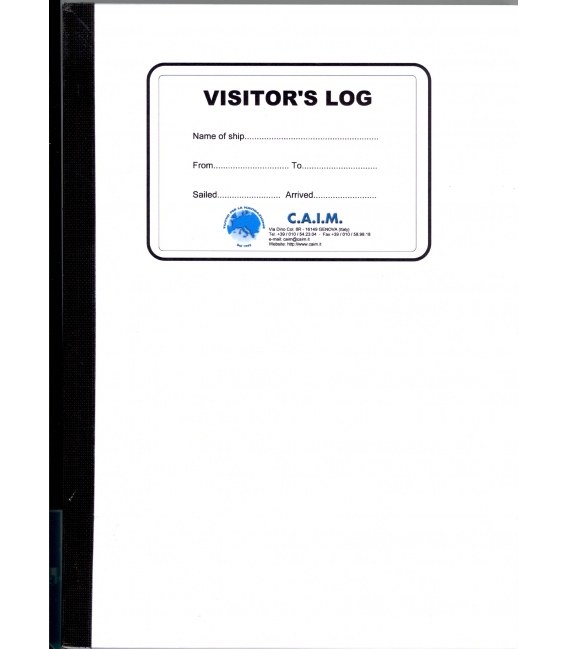 C.A.I.M. Visitors Log Book
