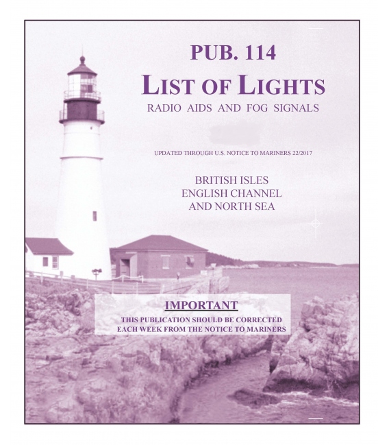 Pub. 114 - British Isles, English Channel and North Sea, 2019 Edition