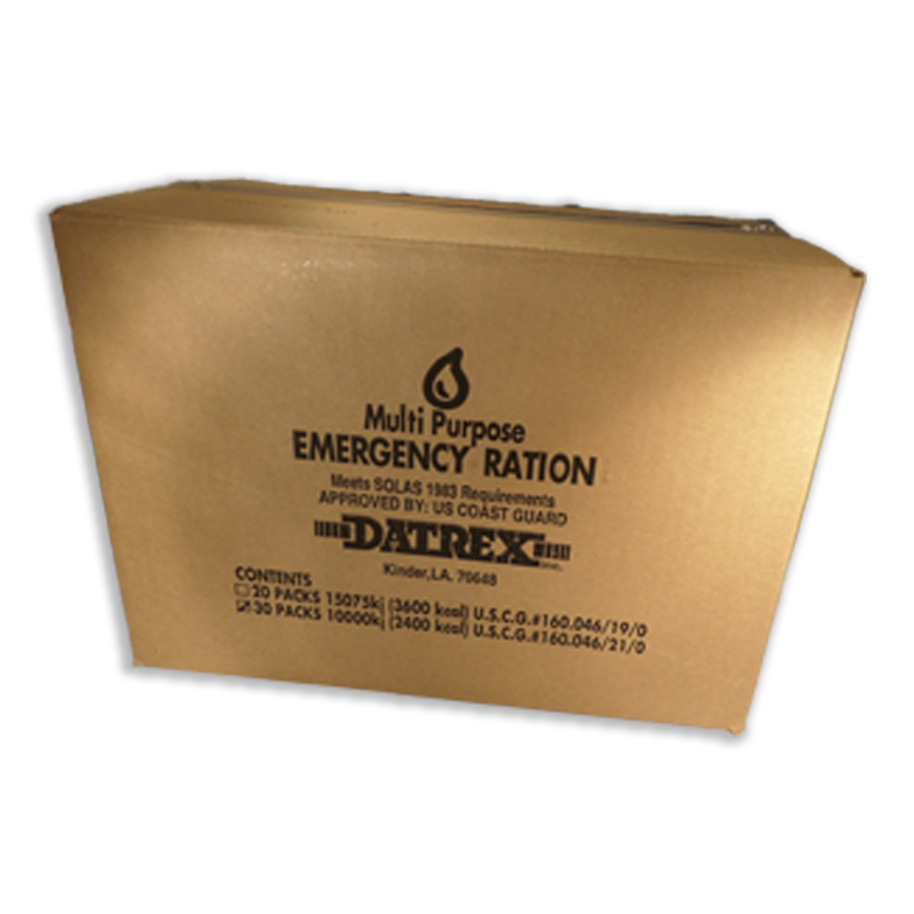 DATREX EMERGENCY FOOD RATION 2400 kcal 30 PACK CASE