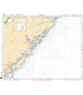 Norwegian Nautical Chart 7 Risor - Arendal