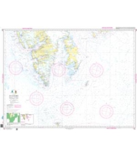 Norwegian Nautical Chart 505 Svalbard - Bjørnøya - Isfjorden - Storfjorden - Hopen