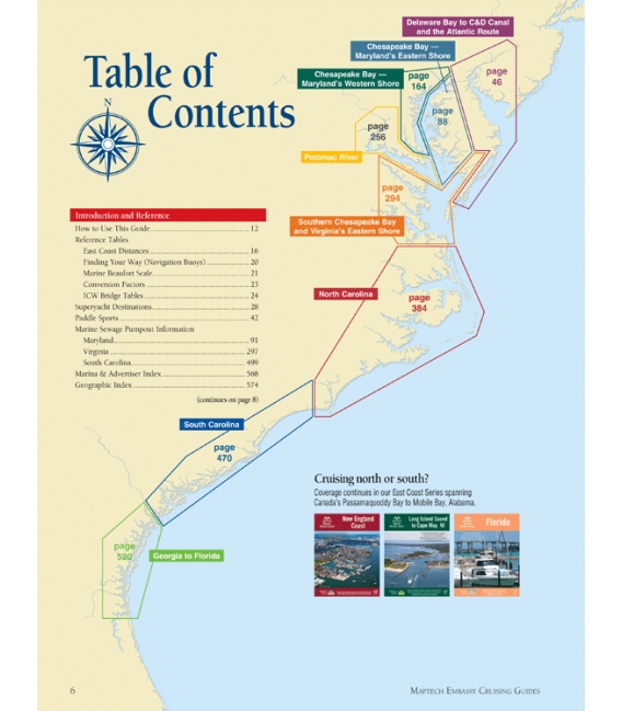 Embassy Cruising Guide: Chesapeake Bay to Florida, 8th Edition 2021
