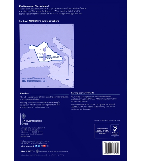 Admiralty Sailing Directions NP46 Mediterranean Pilot, Vol. 2, 16th