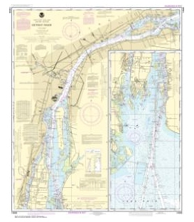 NOAA Chart 14848 Detroit River