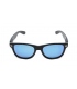 Fultons - Hopkins: Glossy Black / Mirrored Sky Blue Polarized