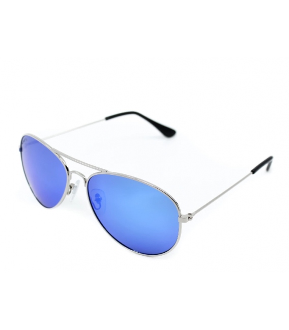 Mavericks - Tides: Silver / Mirrored Blue Polarized