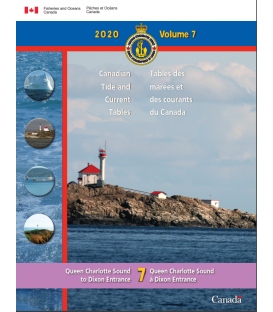 Canadian Tide and Current Tables, Volume 7, Queen Charlotte Sound to Dixon Entrance (2020 Edition)
