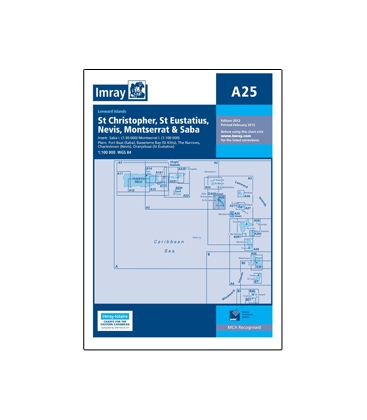 Imray Chart A25: St Eustatius, Nevis, St Christopher, Montserrat & Saba
