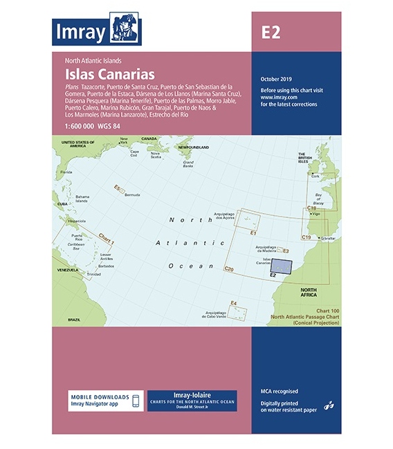 Imray Chart E2 Islas Canarias 