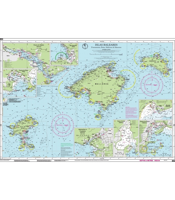 Imray Chart M03: Islas Baleares, 2023 Edition