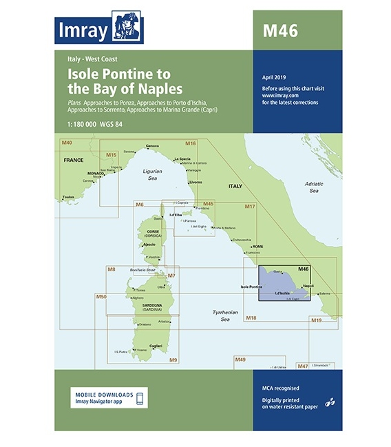 Imray Chart M46: Isole Pontine to the Bay of Naples