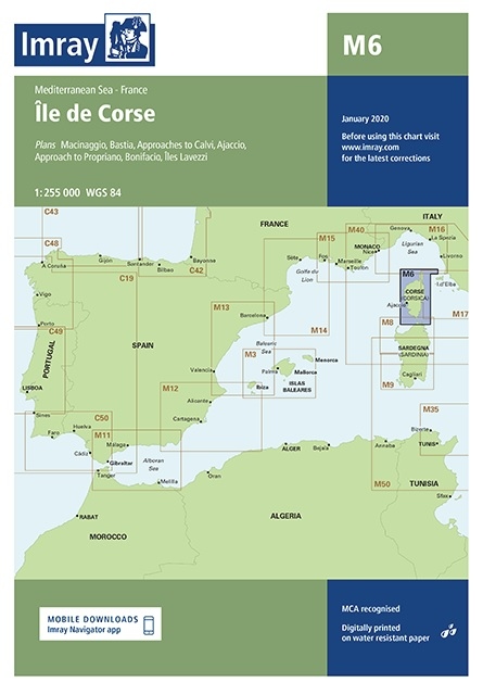 M Series Ile de Corse Imray Chart M6 