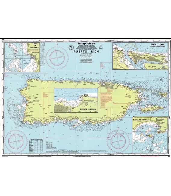 Imray Chart A1: Puerto Rico