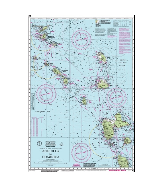 Imray Chart A3: Anguilla to Dominica