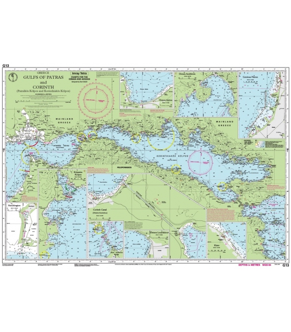 Imray Chart G13:Gulfs of Patras and Corinth