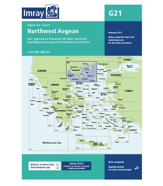 Imray Chart G21: Northwest Aegean