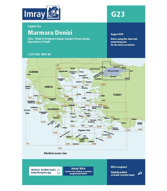 Imray Chart G23: Marmara Denizi 