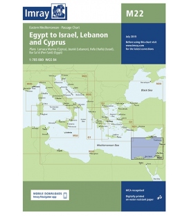 Imray Chart M22: Egypt to Israel, Lebanon and Cyprus