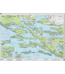 Imray Chart M26, Split to Dubrovnik, 2023 Edition
