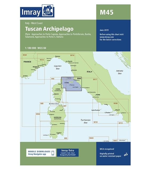 Imray Chart M45: Tuscan Archipelago