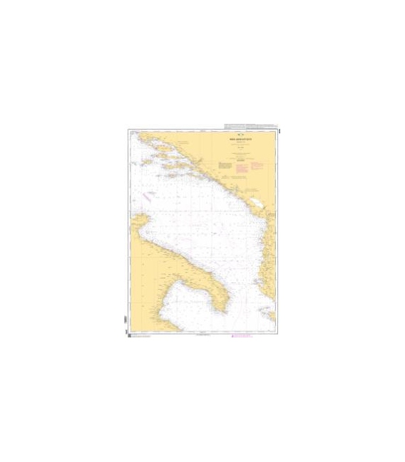 OceanGrafix French (SHOM) Nautical Chart 3976 Mer Adriatique - Partie Sud