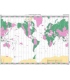 OceanGrafix French (SHOM) Nautical Chart 0101Q Planisphère des fuseaux horaires (axé sur 65° W)