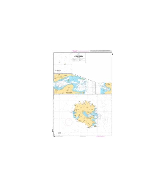 OceanGrafix French (SHOM) Nautical Chart 4232 Îles Australes - Île de Rapa - Îles Morotiri