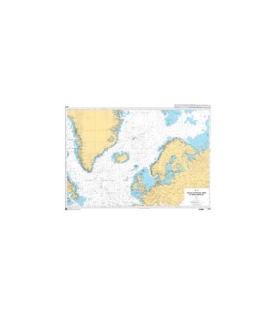 OceanGrafix French (SHOM) Nautical Chart 5417 Océan Atlantique Nord et mers boréales